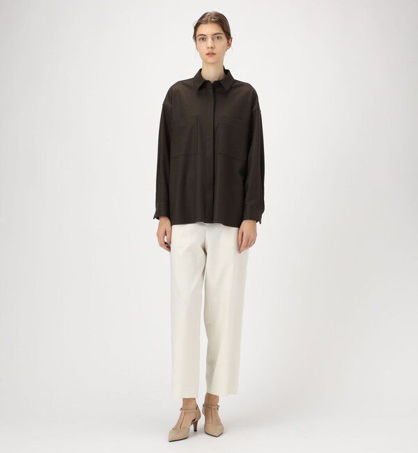 Ballsey「ウールスムース ビッグシャツ」|シャツ・ブラウス|