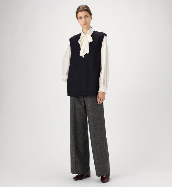 Ballsey「ウールスムース Vネックベスト」|ベスト・ジレ|