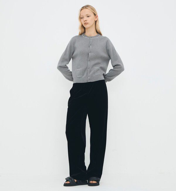CABaN「コットンカシミヤ パールポケットカーディガン」|カーディガン|