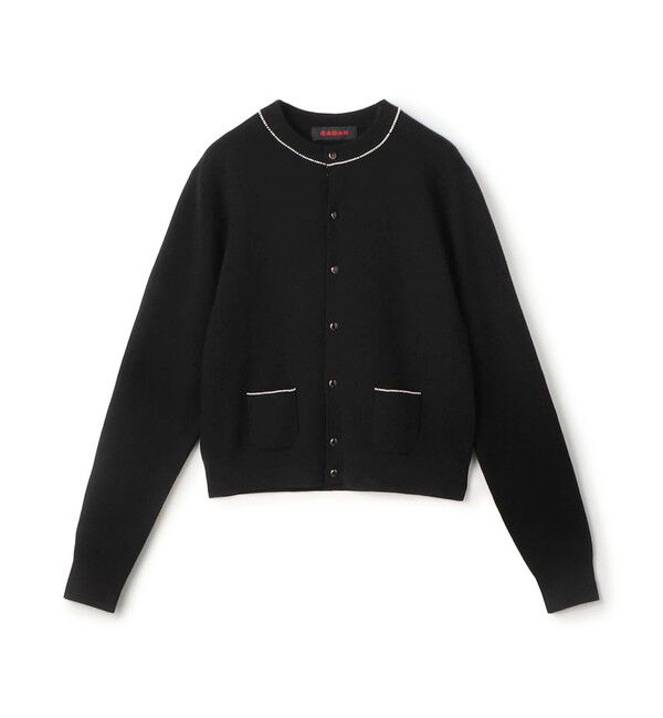 CABaN「コットンカシミヤ パールポケットカーディガン」|カーディガン|19 ブラック