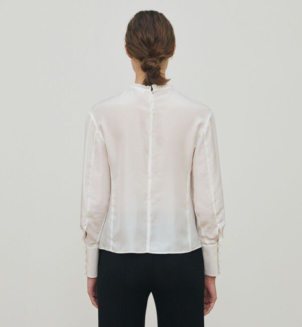 DES PRES「シルクハブタエ プルオーバーブラウス」|シャツ・ブラウス|
