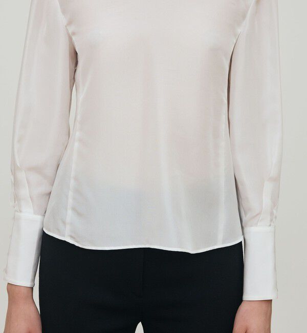 DES PRES「シルクハブタエ プルオーバーブラウス」|シャツ・ブラウス|