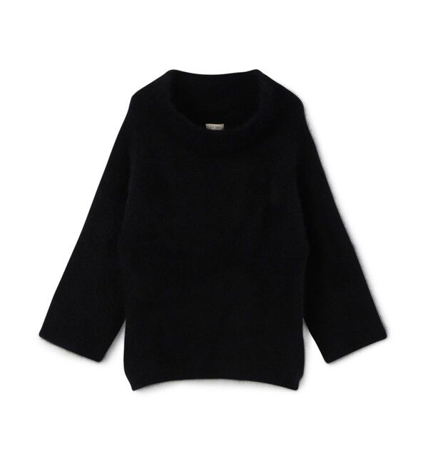 DES PRES「フォックスカシミヤ オフショルダープルオーバー」|ニット・セーター|19 ブラック