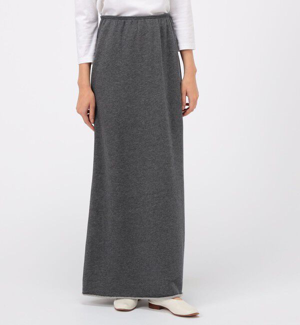 GALERIE VIE「スーピマコットンカシミヤ Aラインマキシスカート」|フレア|