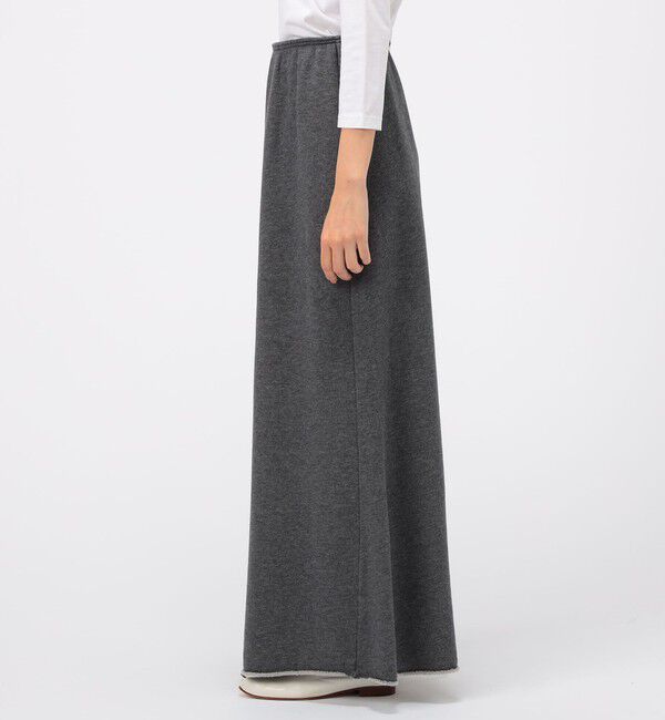 GALERIE VIE「スーピマコットンカシミヤ Aラインマキシスカート」|フレア|