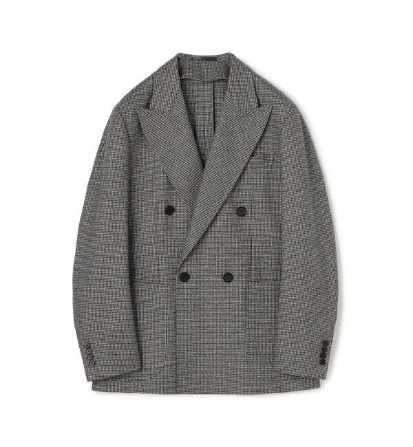 TOMORROWLAND MENS「ウールフランネル ダブルブレステッド4Bジャケット FOX BROTHERS」|テーラードジャケット|18 ハウンドトゥース