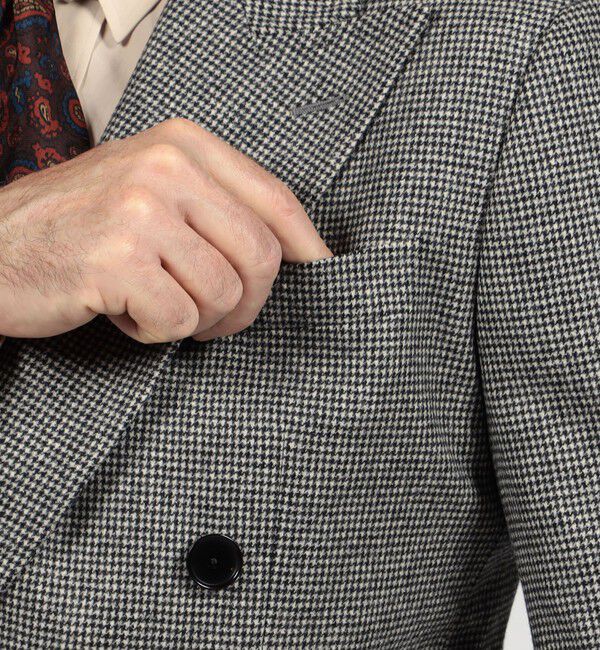 TOMORROWLAND MENS「ウールフランネル ダブルブレステッド4Bジャケット FOX BROTHERS」|テーラードジャケット|