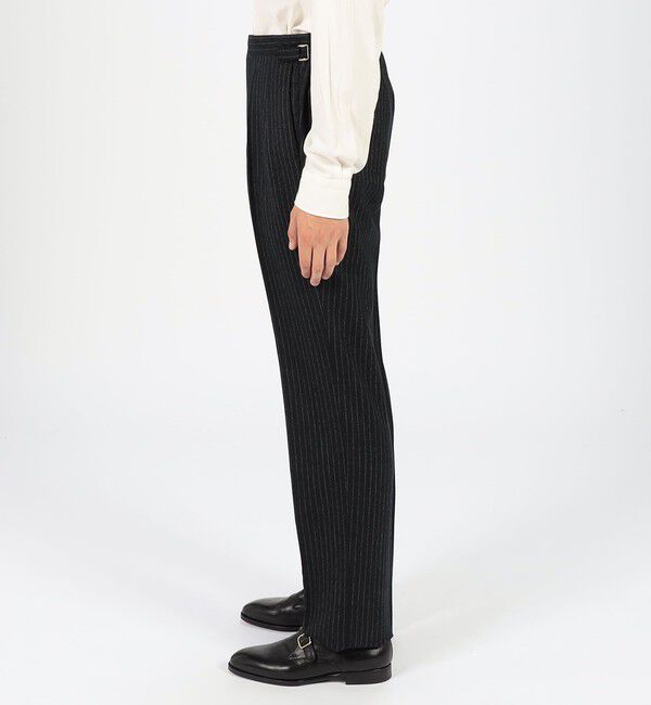 TOMORROWLAND MENS「ウールフランネル サイドアジャスター 2Pスラックス V.B.CANONICO」|スラックス|