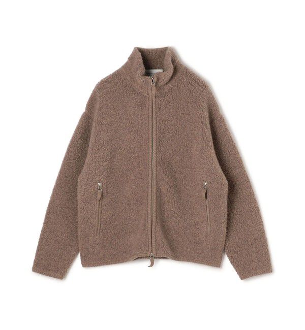 TOMORROWLAND MENS「TOMORROWLAND Tricot ウールカシミヤ パイルニット ジップアップブルゾン」|ニット・セーター|45 ブラウン