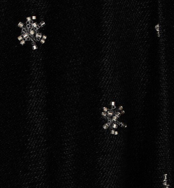 Ballsey「メッシュベロアエンブロイダリー ラッフルカフスブラウス」|シャツ・ブラウス|