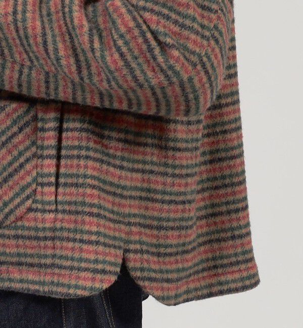 TOMORROWLAND MENS「シルクガンクラブチェック ショートブルゾン」|ブルゾン・スタジャン|