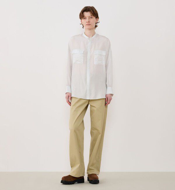 GALERIE VIE「シルクハブタエ フラップポケットシャツ」|シャツ・ブラウス|