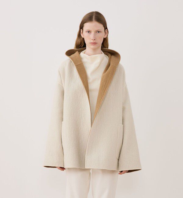 GALERIE VIE「シープライクダブルフェイス フーデッドコート」|その他|