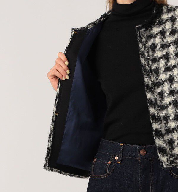 TOMORROWLAND collection「グリハウンドトゥース スクエアジレ」|ベスト・ジレ|