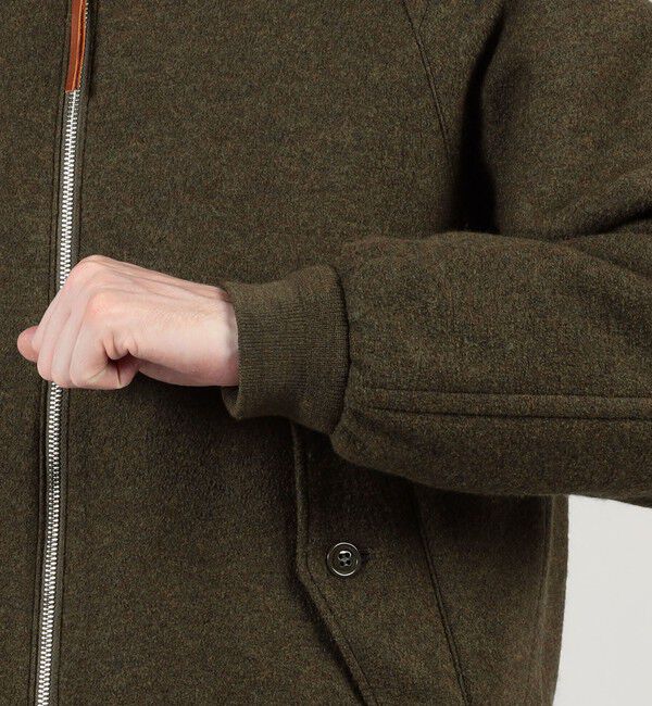 TOMORROWLAND MENS「キルトライニング ウールニット ジップアップブルゾン」|ブルゾン・スタジャン|