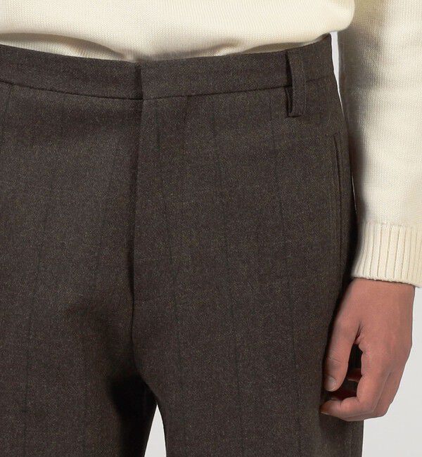 TOMORROWLAND MENS「ウールメルトンストライプ ワイドパンツ」|その他|