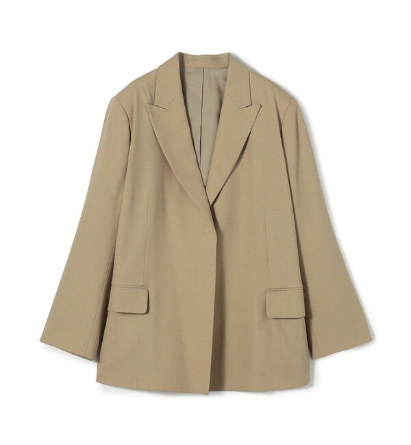 BACCA「ウールドスキン アンボタンシングルジャケット」|テーラードジャケット|43 ベージュ