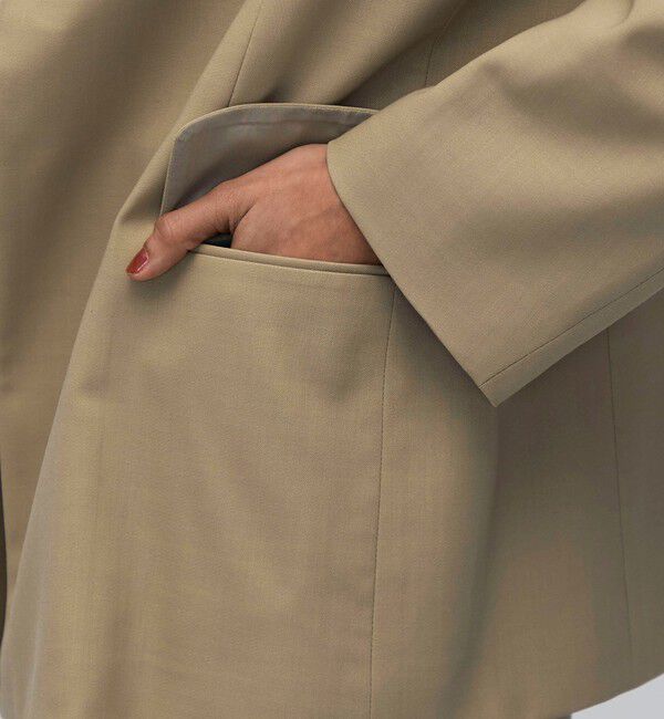 BACCA「ウールドスキン アンボタンシングルジャケット」|テーラードジャケット|