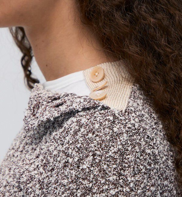 BACCA「ファンシーヤーン セーラーニットプルオーバー」|ニット・セーター|