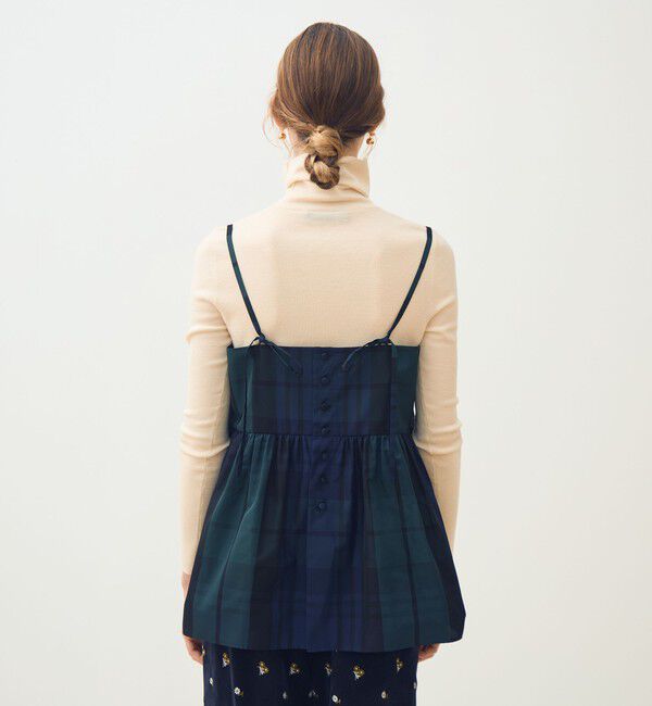 TOMORROWLAND collection「シルクタフタチェック キャミソールトップス」|その他|