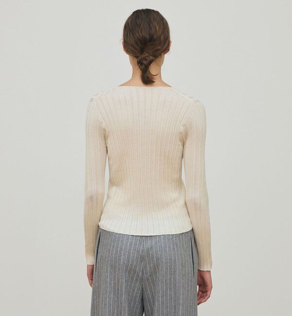 DES PRES「ドメスティックスパンシルク Vネックプルオーバー」|ニット・セーター|