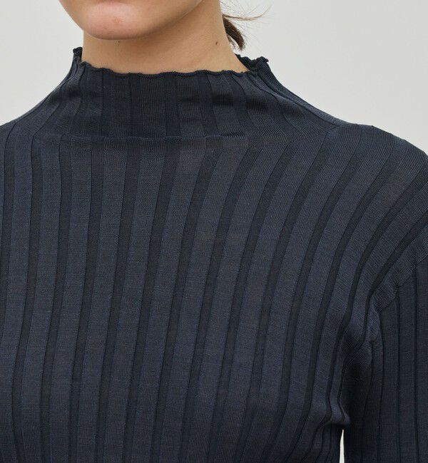 DES PRES「ドメスティックスパンシルク ビルドネックプルオーバー」|ニット・セーター|