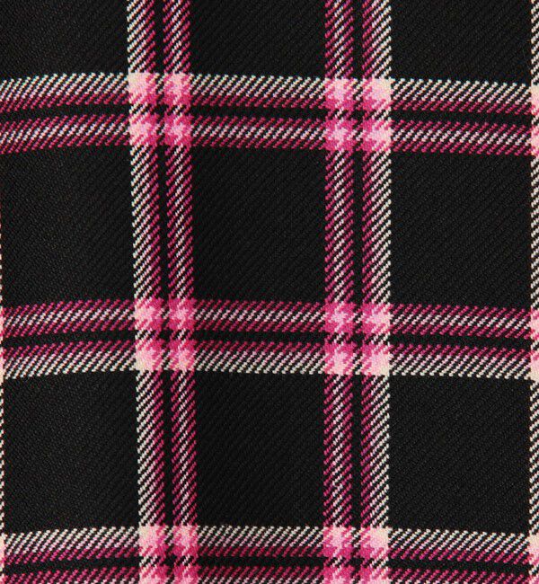 CABaN「ウールチェック 中綿ブルゾン」|ダッフルコート|