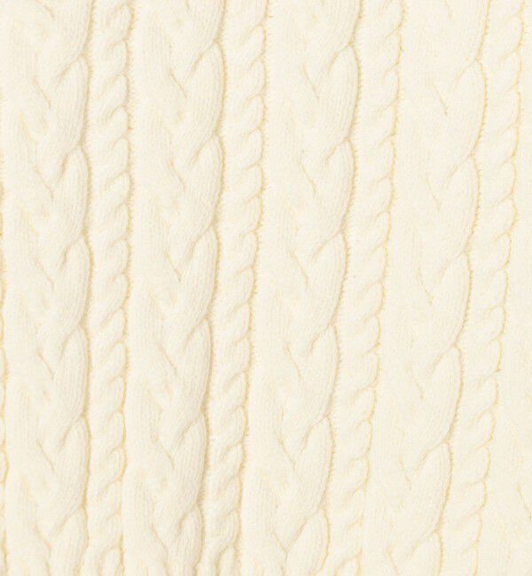 MACPHEE「ハイブリットコットンケーブル Vネックプルオーバー」|ニット・セーター|