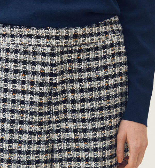 TOMORROWLAND collection「クロレギンガムチェック ワイドストレートパンツ」|その他|