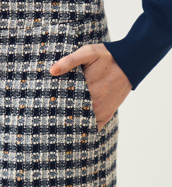 TOMORROWLAND collection「クロレギンガムチェック ワイドストレートパンツ」|その他|