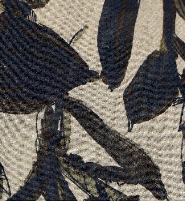 TOMORROWLAND collection「ホヤリーフプリント フロントタイブラウス」|シャツ・ブラウス|