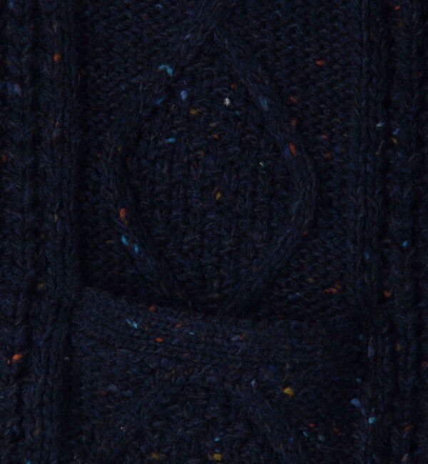 CABaN「ウールネップ ケーブルカーディガン」|ニット・セーター|