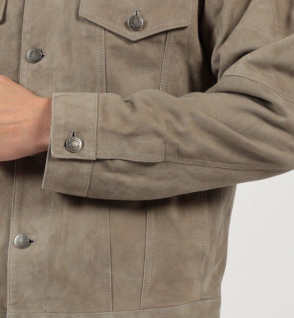 TOMORROWLAND MENS「【別注】EMMETI ラムスエード トラッカージャケット」|ブルゾン・スタジャン|