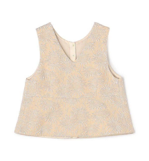 TOMORROWLAND collection「ソリアビーストレッチ フロンタブルジレ」|ベスト・ジレ|42 ライトベージュ系