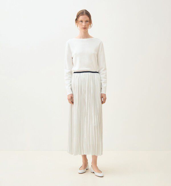 TOMORROWLAND collection「シルバーオーガンジー スイングプリーツスカート」|スカート|