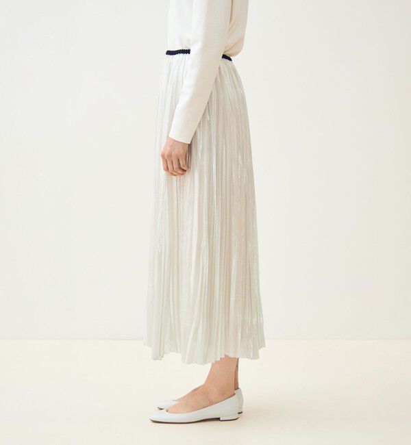 TOMORROWLAND collection「シルバーオーガンジー スイングプリーツスカート」|スカート|