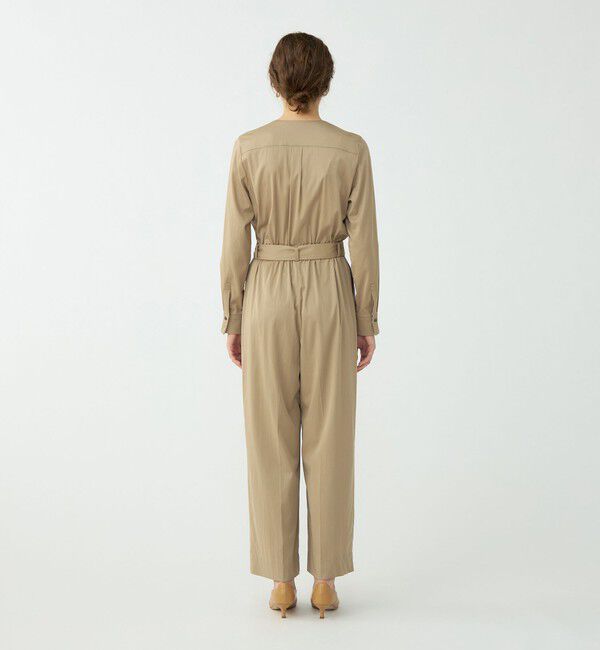 Ballsey「ドレーピーツイル Vネックオールインワン」|オールインワン|