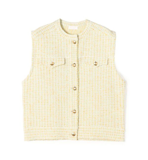 Ballsey「ミックスツイード ショートベスト」|ベスト・ジレ|