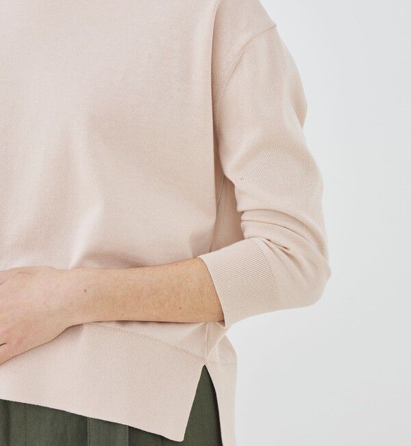 GALERIE VIE「プレーンコットン クルーネックプルオーバー」|ニット・セーター|
