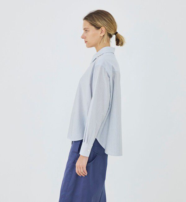 GALERIE VIE「シルキーコットン ショートレングスシャツ」|シャツ・ブラウス|