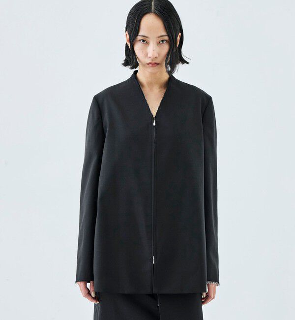 Edition「ドライツイル ZIPジャケット」|ノーカラージャケット|