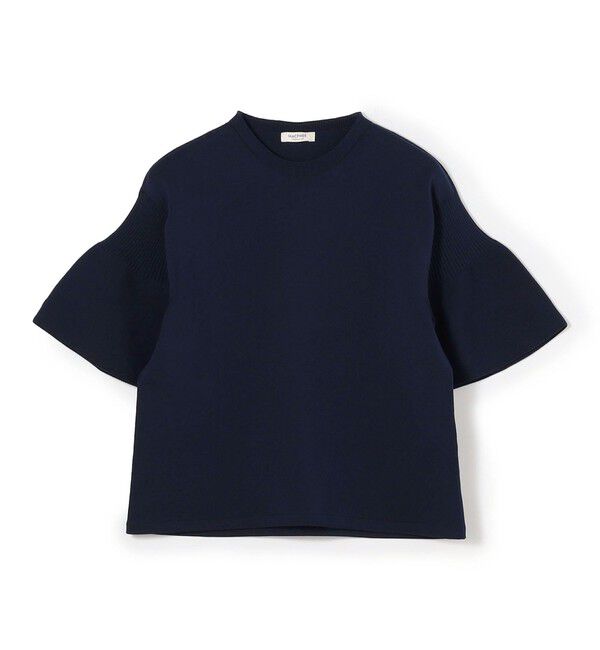 MACPHEE「フォームニット ベルスリーブプルオーバー」|ニット・セーター|69 ネイビー