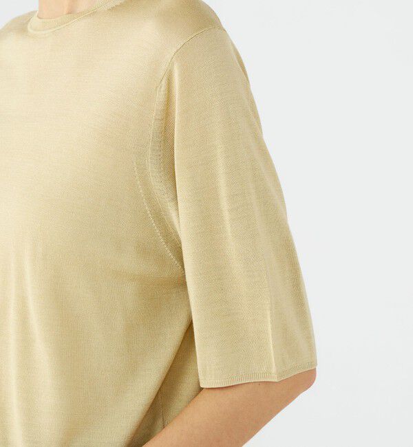 Ballsey「エヴァーシルク ハーフスリーブプルオーバー」|ニット・セーター|