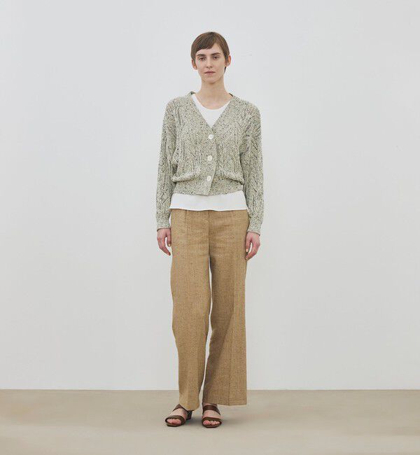 DES PRES「コットンスパンコールムリネ Vネックカーディガン」|カーディガン|