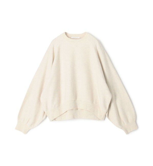 GALERIE VIE「コットンナイロンスエットニット クルーネックプルオーバー」|ニット・セーター|41 ライトベージュ