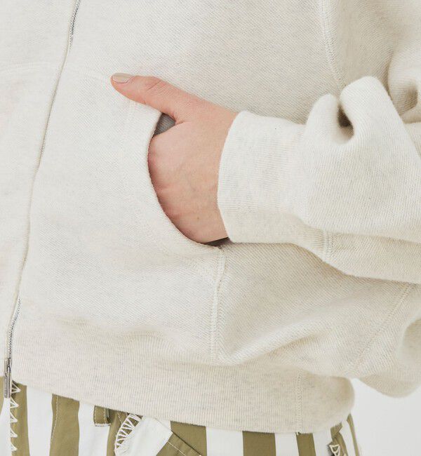 GALERIE VIE「コットンナイロンスエットニット ジップアップパーカ」|パーカー|