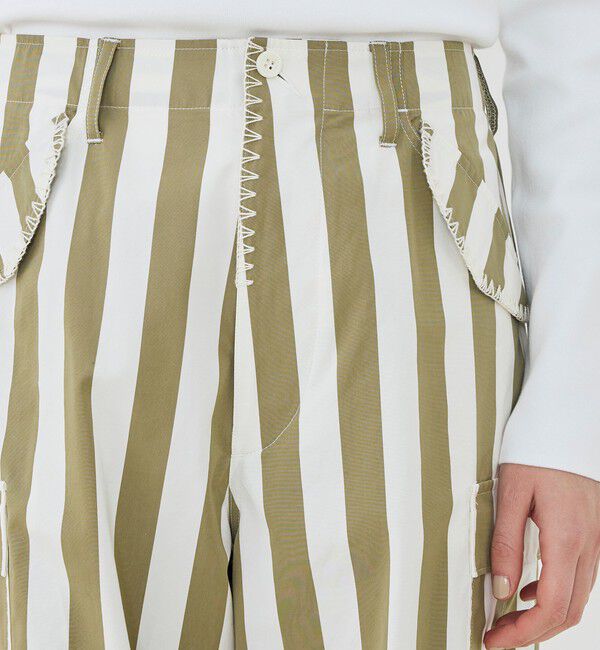 GALERIE VIE「パラソルストライプ フィールドパンツ」|カーゴ|