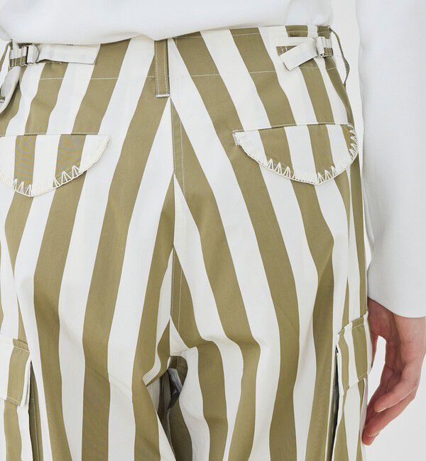 GALERIE VIE「パラソルストライプ フィールドパンツ」|カーゴ|