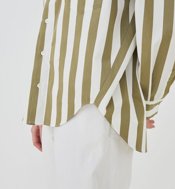 GALERIE VIE「パラソルストライプ シェルシルエットシャツ」|シャツ・ブラウス|