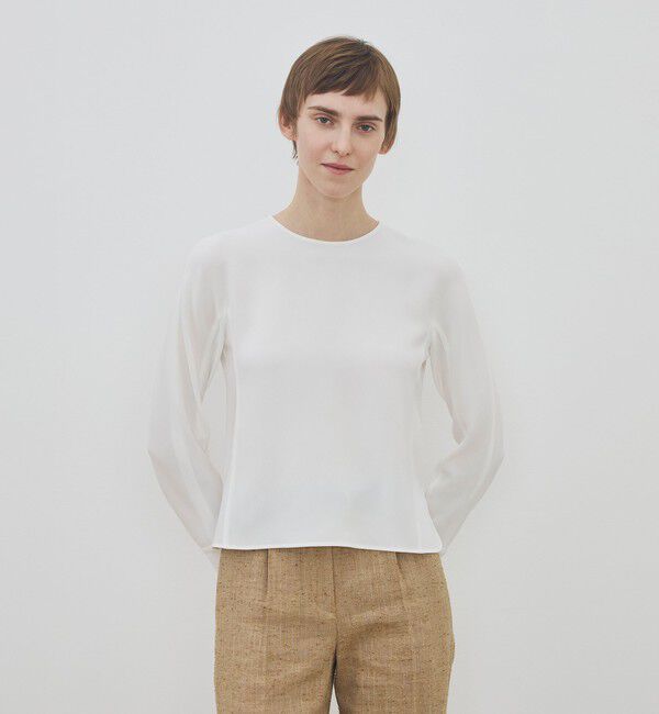 DES PRES「ライトダブルクロス クルーネックプルオーバー」|シャツ・ブラウス|